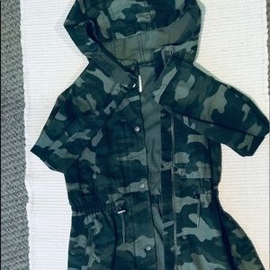 A Camo  long Jean jacket